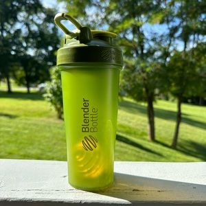 Green blender bottle